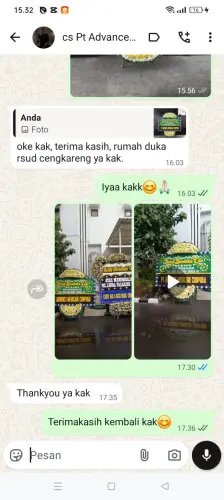 Testimonial Papan Bunga Pernikahan pandat