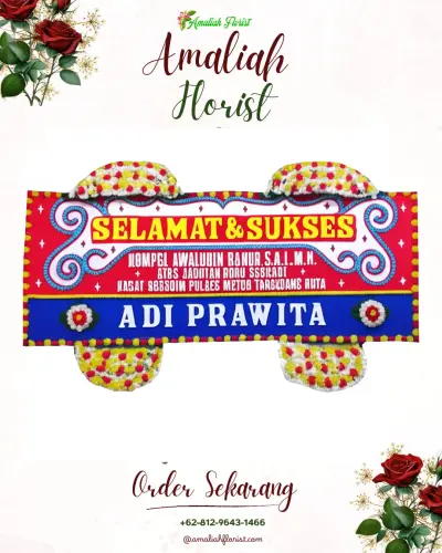 Karangan Bunga Ucapan Selamat pandat