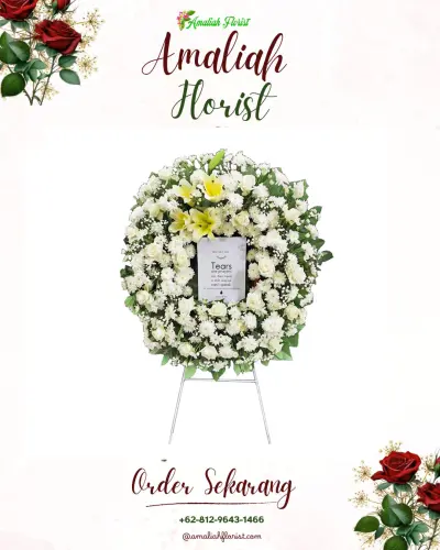 Krans Bunga Duka Cita pandat